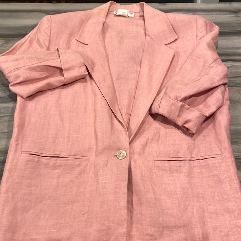 Vintage Nancy Heller Linen Blazer